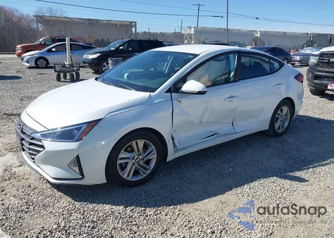 2019 Hyundai Elantra Sel z USA, uszkodzony, nr VIN 5NPD84LF7KH403609
